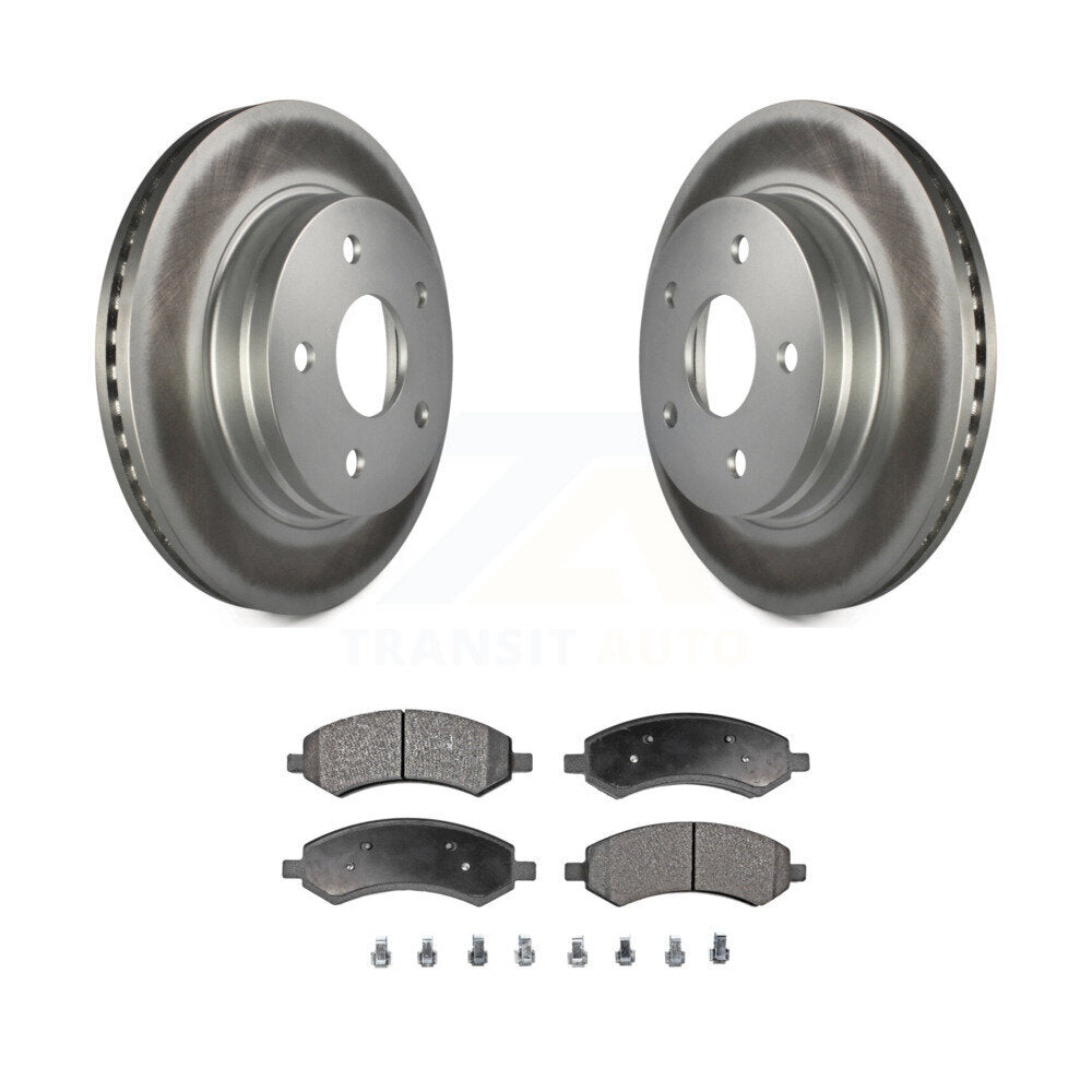 Front Coat Brake Rotors Ceramic Pad Kit For Ram 1500 Dodge Classic Durango Aspen