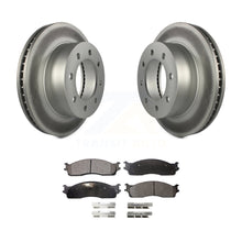 Charger l&#39;image dans la galerie, Front Coated Disc Brake Rotors And Ceramic Pads Kit For Dodge Ram 2500 1500 3500