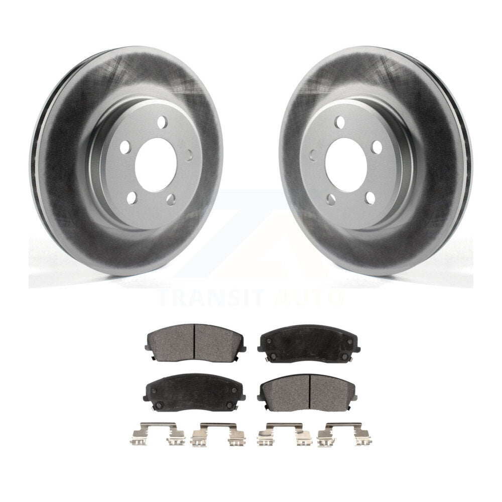 Front Coat Brake Rotor Ceramic Pad Kit For Dodge Charger Chrysler 300 Challenger