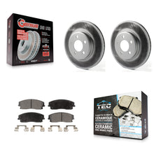 Charger l'image dans la galerie, Front Coat Brake Rotor Ceramic Pad Kit For Dodge Charger Chrysler 300 Challenger