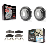 Front Coat Brake Rotor Ceramic Pad Kit For Dodge Charger Chrysler 300 Challenger