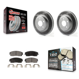 Front Coat Brake Rotor Ceramic Pad Kit For Dodge Charger Chrysler 300 Challenger