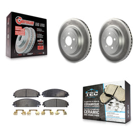 Front Coat Brake Rotor Ceramic Pad Kit For Dodge Charger Chrysler 300 Challenger