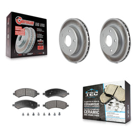 Front Coated Brake Rotors Ceramic Pad Kit For Dakota Dodge Mitsubishi Raider Ram