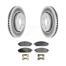 Charger l&#39;image dans la galerie, Front Coated Disc Brake Rotors Ceramic Pad Kit For Jeep Grand Cherokee Commander