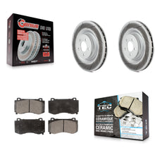 Charger l'image dans la galerie, Front Coat Brake Rotor Ceramic Pad Kit For Dodge Charger Chrysler 300 Challenger