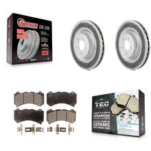 Charger l'image dans la galerie, Front Coated Disc Brake Rotors And Ceramic Pads Kit For Dodge Challenger Charger