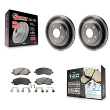 Charger l'image dans la galerie, Front Coat Disc Brake Rotors Ceramic Pad Kit For Dodge Caliber Mitsubishi Lancer