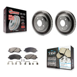 Front Coat Disc Brake Rotors Ceramic Pad Kit For Dodge Caliber Mitsubishi Lancer