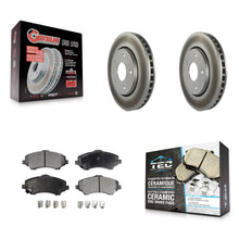 Charger l'image dans la galerie, Front Coated Brake Rotor Ceramic Pad Kit For Dodge Grand Caravan Chrysler Town &amp;