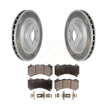 Load image into Gallery viewer, Front Coated Disc Brake Rotors And Ceramic Pads Kit For Dodge Challenger Charger