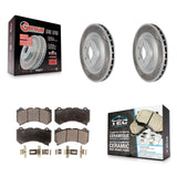 Front Coated Disc Brake Rotors And Ceramic Pads Kit For Dodge Challenger Charger