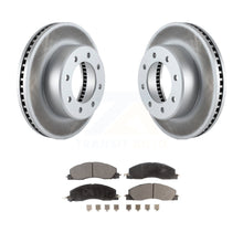 Charger l&#39;image dans la galerie, Front Coated Disc Brake Rotors And Ceramic Pads Kit For Ram 2500 3500 1500 Dodge