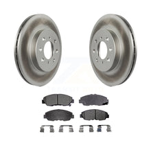 Charger l&#39;image dans la galerie, Front Coated Disc Brake Rotor &amp; Ceramic Pad Kit For Honda Civic Insight Acura EL