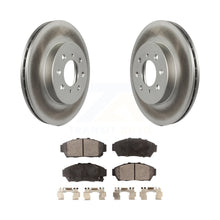 Load image into Gallery viewer, Front Coated Disc Brake Rotors And Ceramic Pad Kit For Acura Integra Honda Civic