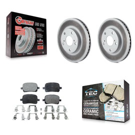 Front Coat Disc Brake Rotors Ceramic Pad Kit For Toyota Camry Avalon Lexus ES300