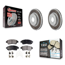 Load image into Gallery viewer, [Front] 1993-1997 Toyota Corolla Geo Prizm Premium Coated Rotors &amp; Ceramic Pads Brake Kit For Max Braking