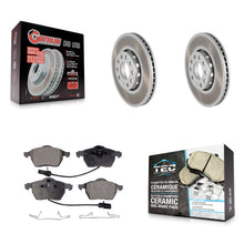 Charger l'image dans la galerie, Front Coat Brake Rotors Ceramic Pad Kit For Volkswagen Passat Audi A4 Quattro A6