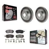 Front Coat Disc Brake Rotors Ceramic Pad Kit For Subaru Impreza Legacy Saab 9-2X