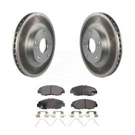 [Front] 2014-2015 Honda Civic Touring Premium Coated Rotors & Ceramic Pads Brake Kit For Max Braking
