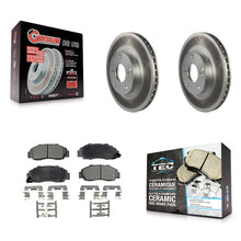 Load image into Gallery viewer, [Front] 1998-2002 Honda Accord 3.0L Premium Coated Rotors &amp; Ceramic Pads Brake Kit For Max Braking