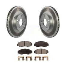 Load image into Gallery viewer, Front Coated Disc Brake Rotor &amp; Ceramic Pad Kit For Honda Accord Civic Acura CSX