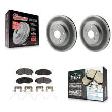 Load image into Gallery viewer, Front Coated Disc Brake Rotors And Ceramic Pads Kit For Honda Accord Acura TSX