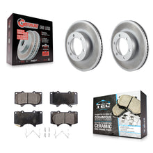 Charger l'image dans la galerie, Front Coated Disc Brake Rotors And Ceramic Pads Kit For Toyota Tundra Sequoia