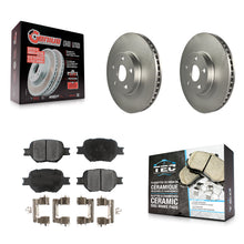 Charger l'image dans la galerie, Front Coated Disc Brake Rotors And Ceramic Pads Kit For Scion tC Toyota Celica