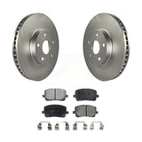 Front Coated Brake Rotors Ceramic Pad Kit For Toyota Corolla Matrix Pontiac Vibe