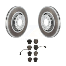 Load image into Gallery viewer, Front Coated Disc Brake Rotors And Ceramic Pads Kit For Audi A8 Quattro