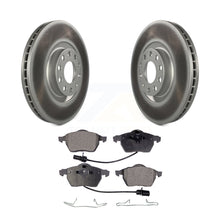 Load image into Gallery viewer, Front Coated Disc Brake Rotors And Ceramic Pads Kit For Audi A6 Quattro