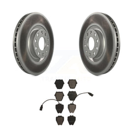 Rotors de frein à disque à revêtement avant et Kit de plaquettes en céramique pour Audi A4 Quattro S4 A6 S6 