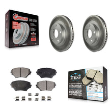 Charger l'image dans la galerie, Kit de rotors de frein à disque à revêtement avant et de plaquettes en céramique pour Toyota RAV4 