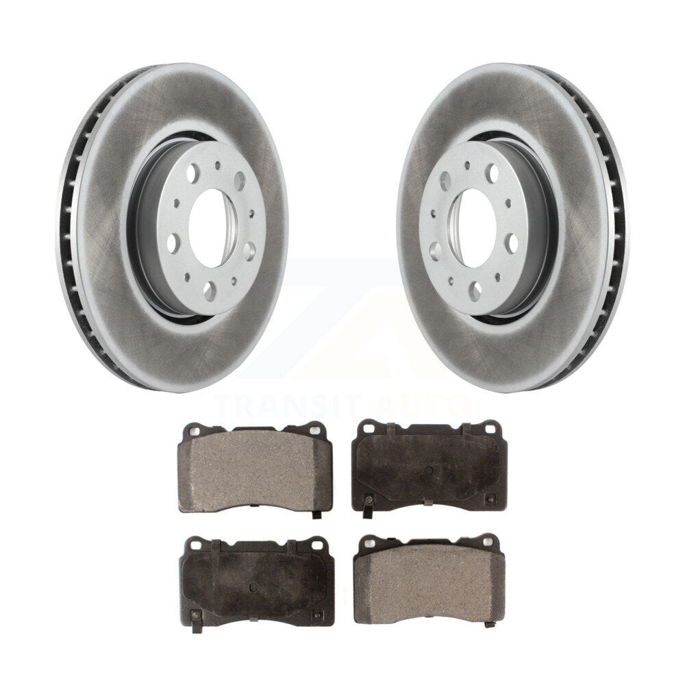 Front Coat Brake Rotor Ceramic Pad Kit For Volvo V70 R With 286mm Diameter