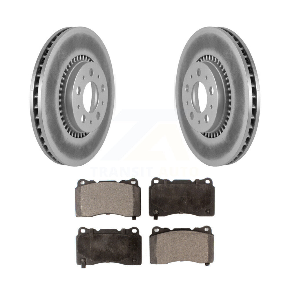 Front Coat Brake Rotor Ceramic Pad Kit For Volvo V70 R With 305mm Diameter