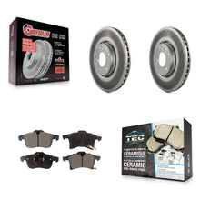 Charger l'image dans la galerie, [Front] 2008-2009 Saturn Astra Premium Coated Rotors &amp; Ceramic Pads Brake Kit For Max Braking