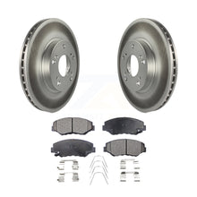 Charger l&#39;image dans la galerie, Front Coated Disc Brake Rotors And Ceramic Pads Kit For 2002-2004 Honda CR-V