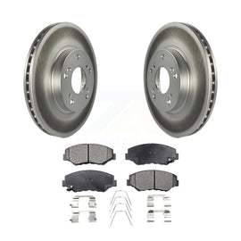 [Front] 2002-2004 Honda CR-V Premium Coated Rotors & Ceramic Pads Brake Kit For Max Braking