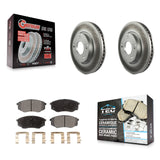 Front Coat Disc Brake Rotors Ceramic Pad Kit For Hyundai Tucson Kia Sportage FWD