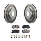 Front Coat Disc Brake Rotor Ceramic Pad Kit For Hyundai Kia Sonata Soul Sportage