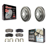 Front Coat Disc Brake Rotor Ceramic Pad Kit For Hyundai Kia Sonata Soul Sportage