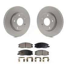 Load image into Gallery viewer, Front Coated Disc Brake Rotors And Ceramic Pads Kit For Hyundai Santa Fe