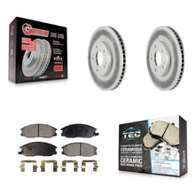 Charger l'image dans la galerie, Front Coated Disc Brake Rotors And Ceramic Pads Kit For Hyundai Santa Fe