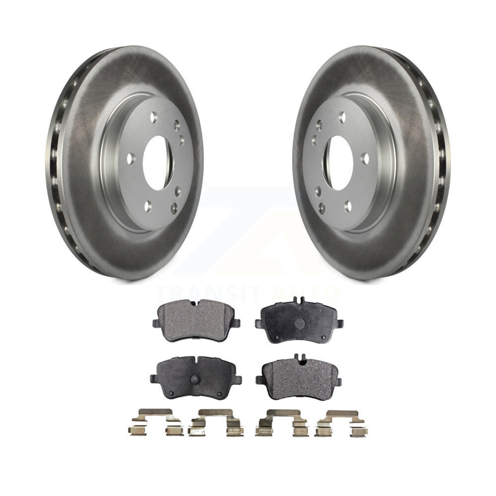 Front Coated Disc Brake Rotors And Ceramic Pads Kit For Mercedes-Benz C230 C240