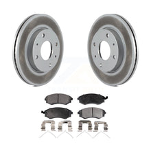 Charger l&#39;image dans la galerie, Front Coated Brake Rotor &amp; Ceramic Pad Kit For Hyundai Elantra Sonata Kia Optima