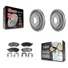 Charger l'image dans la galerie, Front Coated Brake Rotor &amp; Ceramic Pad Kit For Hyundai Elantra Sonata Kia Optima