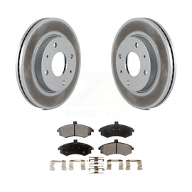 Rotors de frein à disque à revêtement avant et kit de plaquettes en céramique pour Hyundai Elantra 