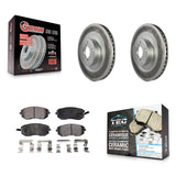 Front Coat Brake Rotors Ceramic Pad Kit For Subaru Forester Outback Impreza Baja
