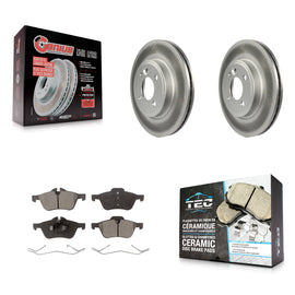 Front Coat Brake Rotor Ceramic Pad Kit For Mini Cooper With 276mm Diameter